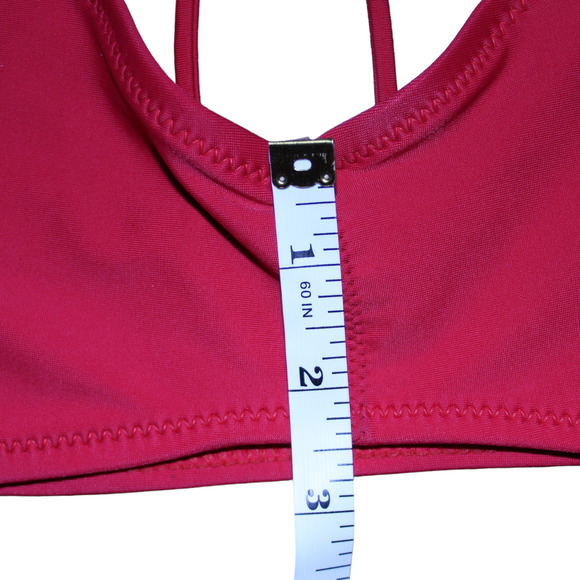 Volcom Bikini Sports Bra Red Women's Size Medium - Picture 9 of 10
